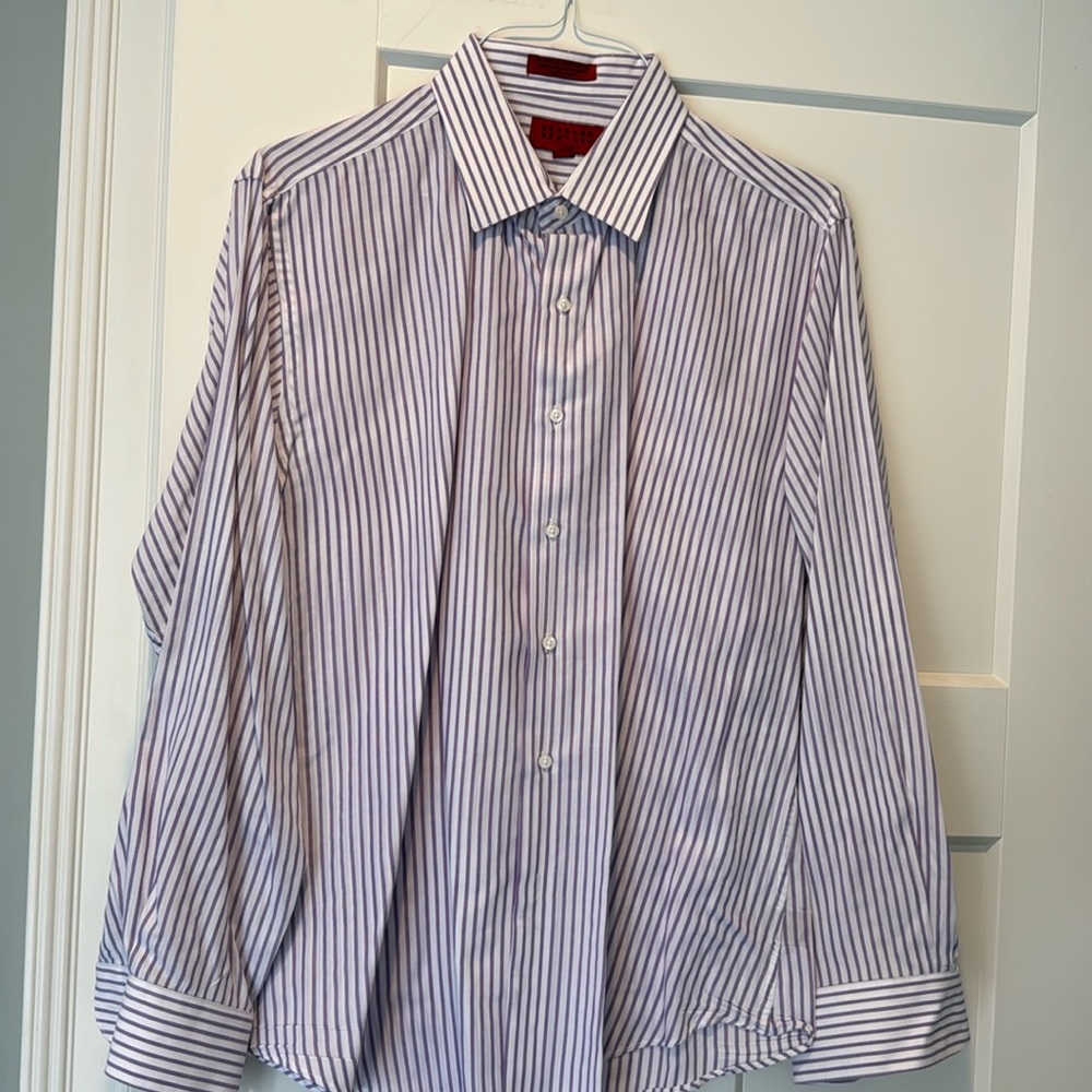 Mens Bergamo New York long sleeve button down